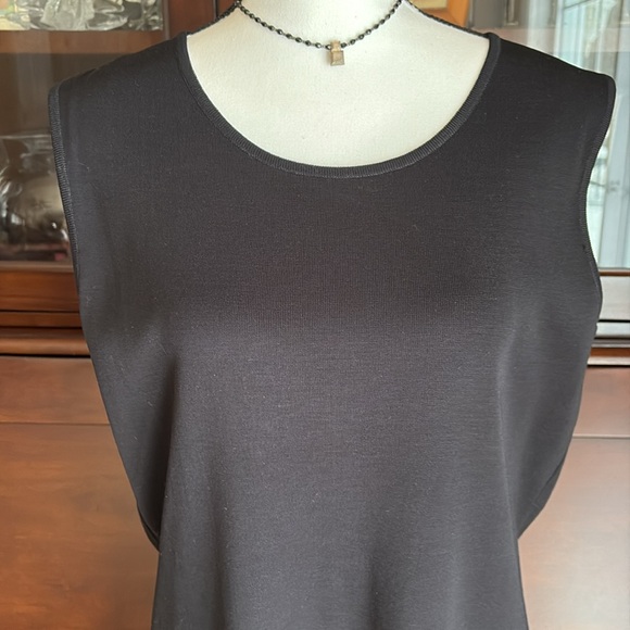 Misook Knit Black Dress M - Picture 2 of 10